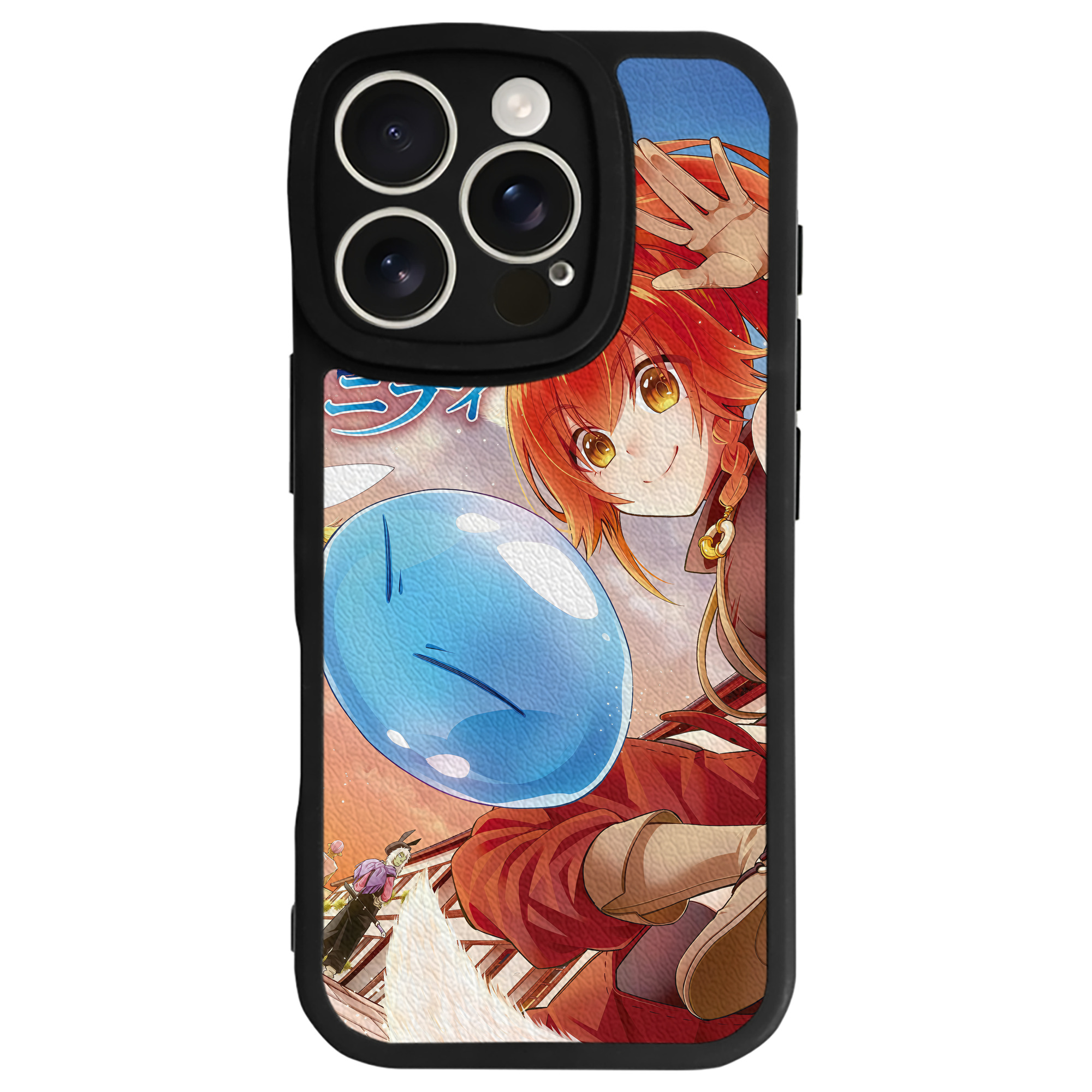 （画像用） 転スラ Regarding Reincarnated to Slime 【iPhone 16シリーズ対応】シリコンスマホケース（レザー調） 材質：シリコン